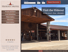 Tablet Screenshot of hideoutmotel.com